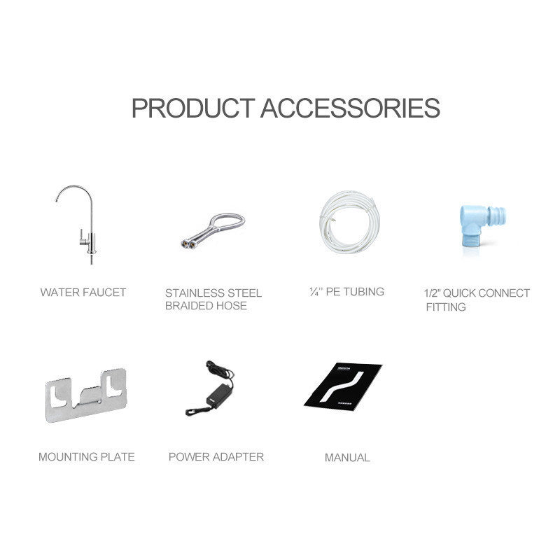 Filtr wody pod zlewem 50/60 Hz, wieloscenowe systemy oczyszczania wody