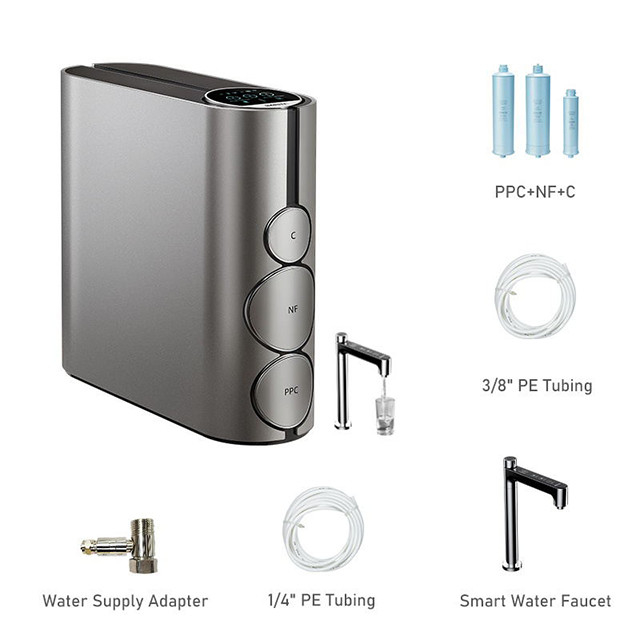 IMRITA Tankless 800 GPD Filtr wody alkaliczna Woda mineralna Odwrotna osmoza System RO Oczyszczacz wody do użytku domowego